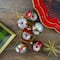 6ct. Silver & Red 2-Finish Retro Reflector Christmas Glass Ball Ornaments